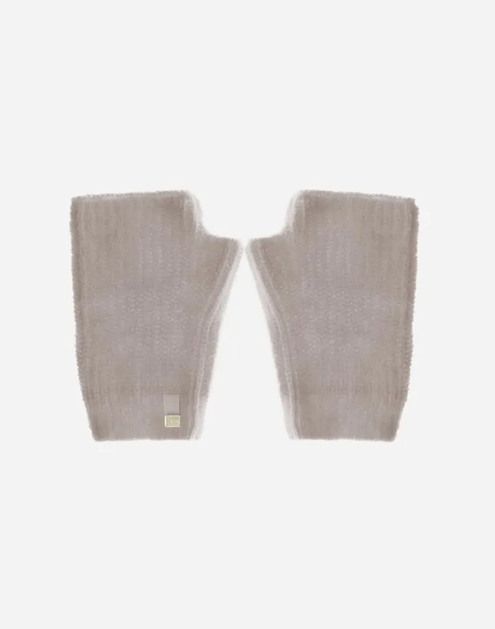 Herno GLOVES IN PLAINALPACA WOOL Chantilly Women Sleeves and Gloves