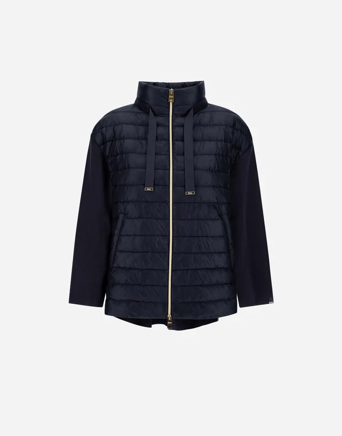 Herno JACKET IN ETERNAL COTTON AND NYLON ULTRALIGHT Blu Navy Women Parka and Jackets