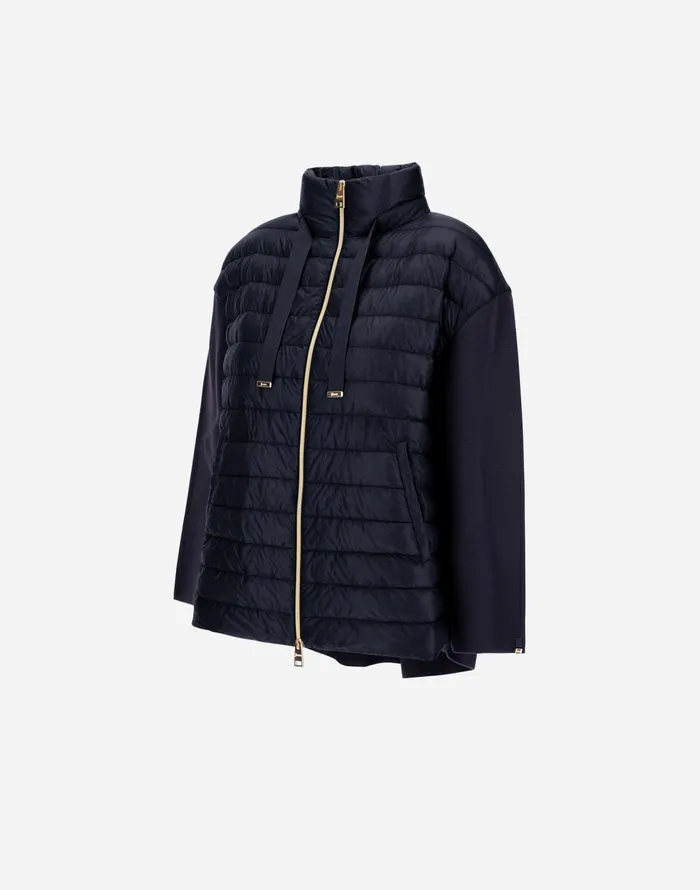 Herno JACKET IN ETERNAL COTTON AND NYLON ULTRALIGHT Blu Navy Women Parka and Jackets