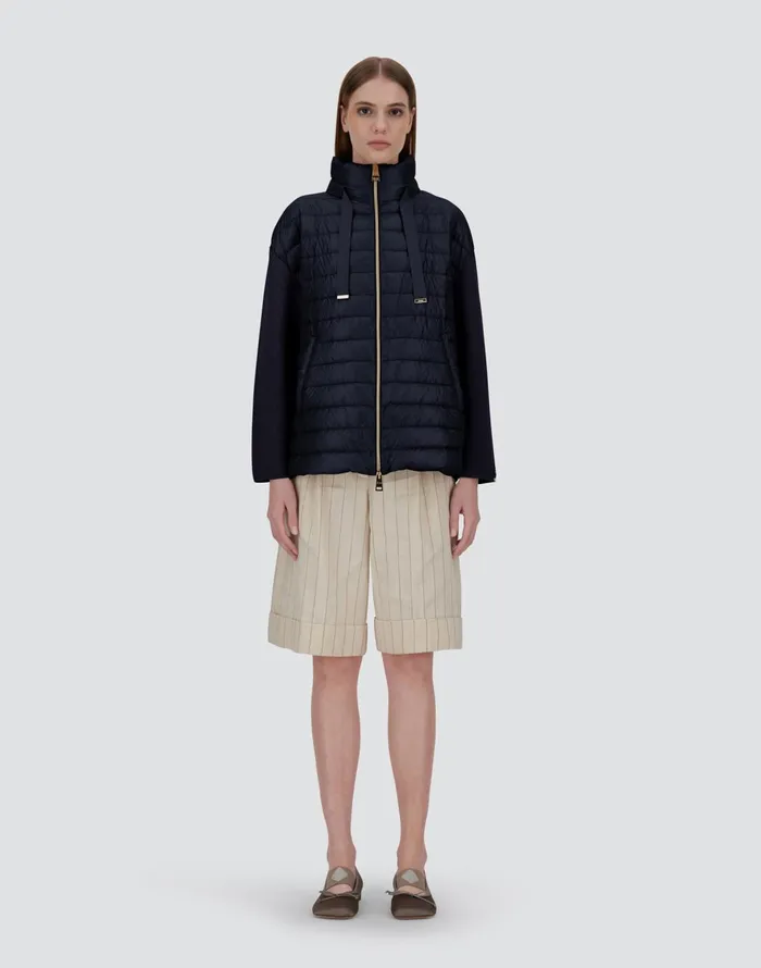 Herno JACKET IN ETERNAL COTTON AND NYLON ULTRALIGHT Blu Navy Women Parka and Jackets