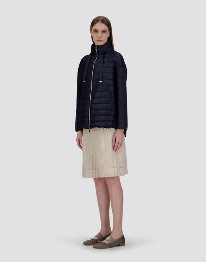 Herno JACKET IN ETERNAL COTTON AND NYLON ULTRALIGHT Blu Navy Women Parka and Jackets