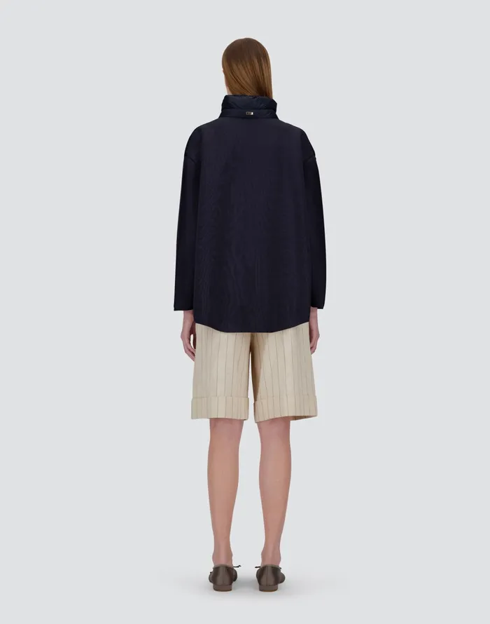 Herno JACKET IN ETERNAL COTTON AND NYLON ULTRALIGHT Blu Navy Women Parka and Jackets