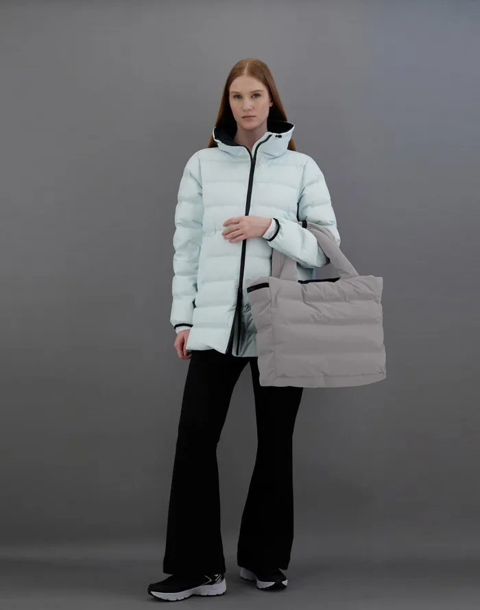 Herno LAMINAR BAG IN NEW IMPACT Grey Women Bags