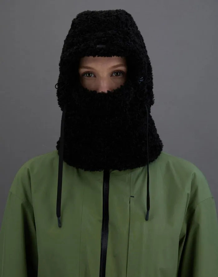 Herno LAMINAR HOOD IN COMFORT SHERPA Black Women Hats