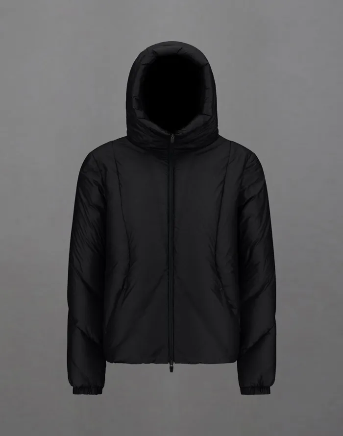 Herno LAMINAR JACKET IN TRANSLUCENT RIPSTOP Black Women Laminar Down Jackets