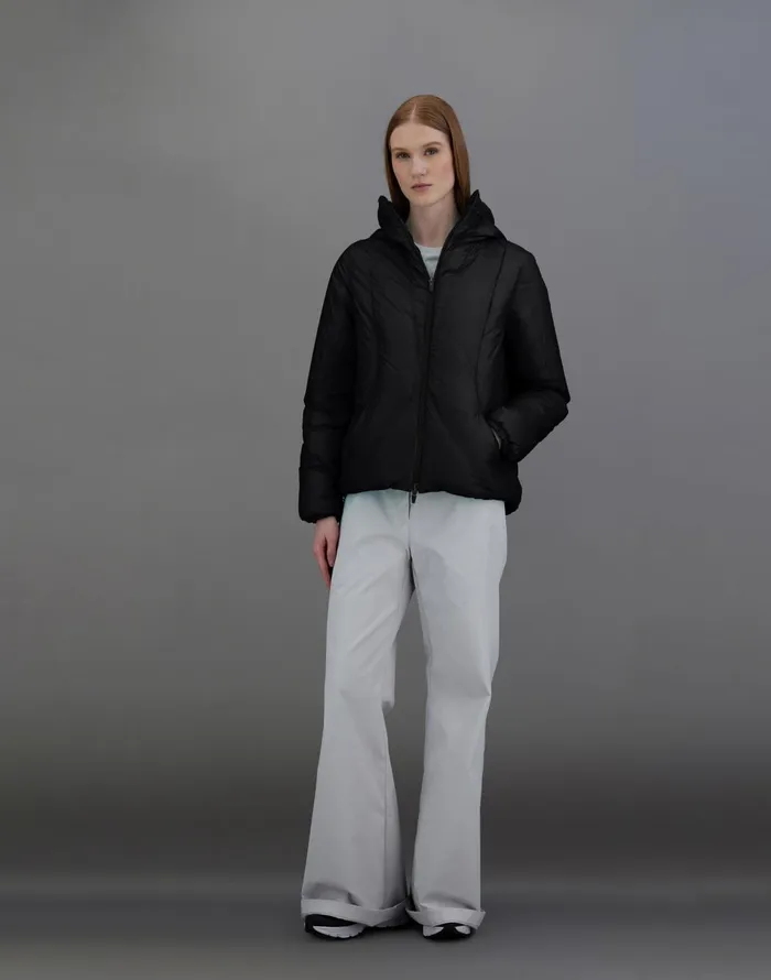 Herno LAMINAR JACKET IN TRANSLUCENT RIPSTOP Black Women Laminar Down Jackets