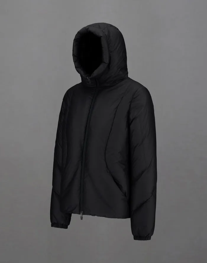Herno LAMINAR JACKET IN TRANSLUCENT RIPSTOP Black Women Laminar Down Jackets