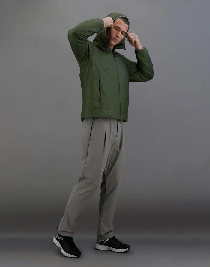 Herno LAMINAR JACKET IN TRANSLUCENT RIPSTOP Olive Green Men Bomber