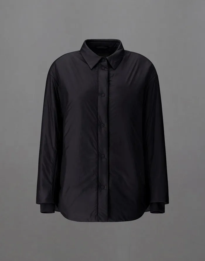 Herno LAMINAR OVERSHIRT IN TRANSLUCENT RIPSTOP Black Women Shirts