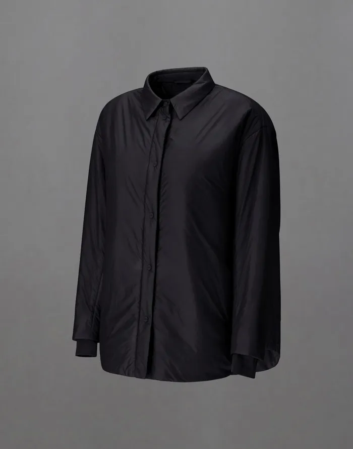 Herno LAMINAR OVERSHIRT IN TRANSLUCENT RIPSTOP Black Women Shirts