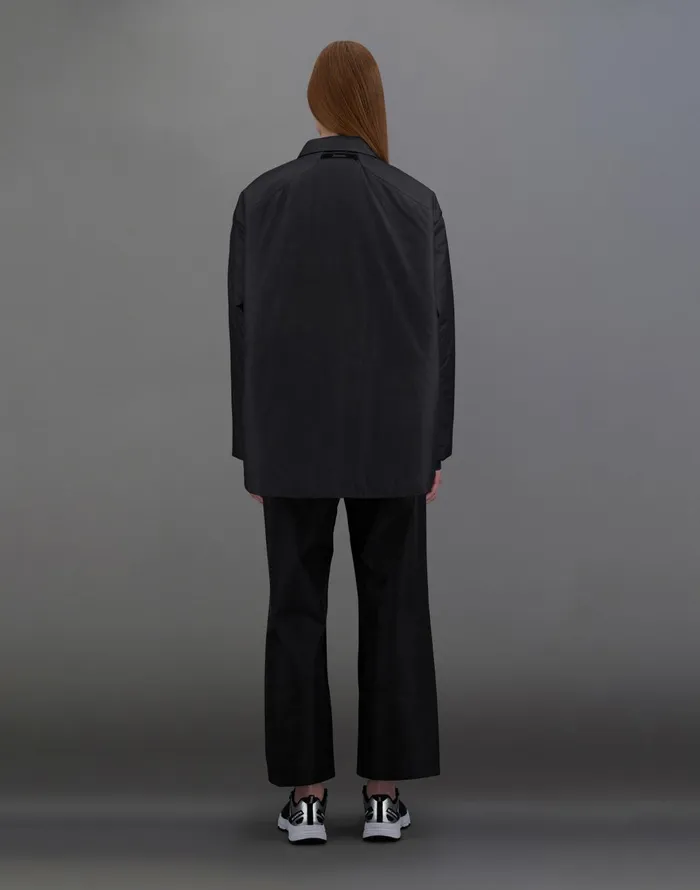 Herno LAMINAR OVERSHIRT IN TRANSLUCENT RIPSTOP Black Women Shirts