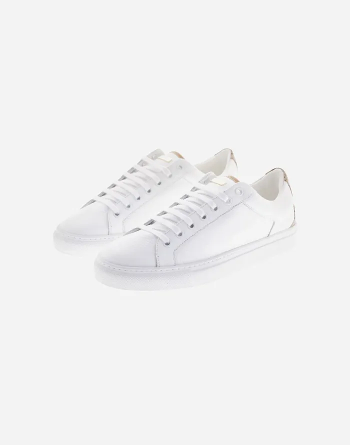 Herno LEATHER TRAINERS Whitebeige Women Shoes