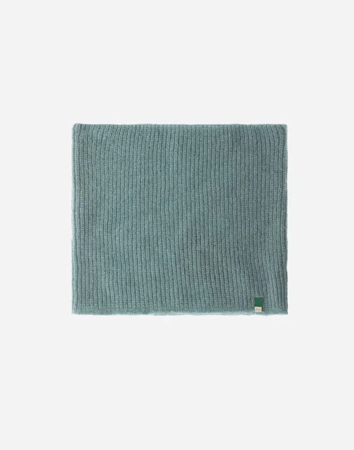 Herno NECK WARMER IN PLAINALPACA WOOL Green Women Scarves