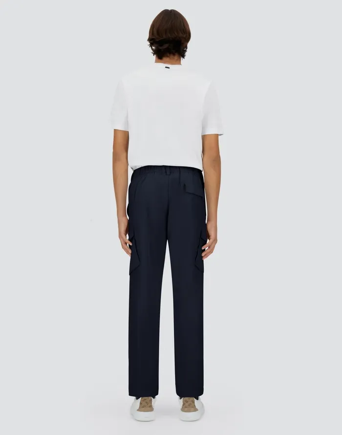 Herno NYLON DIVE TROUSERS Navy Blue Men Trousers