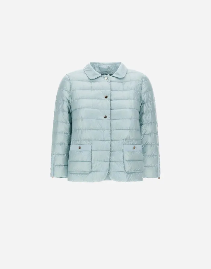 Herno NYLON ULTRALIGHT JACKET Light Blue Women Parka and Jackets