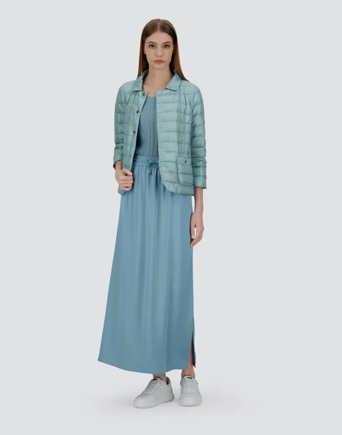Herno NYLON ULTRALIGHT JACKET Light Blue Women Parka and Jackets