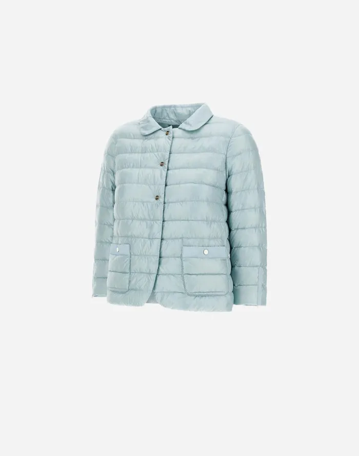 Herno NYLON ULTRALIGHT JACKET Light Blue Women Parka and Jackets