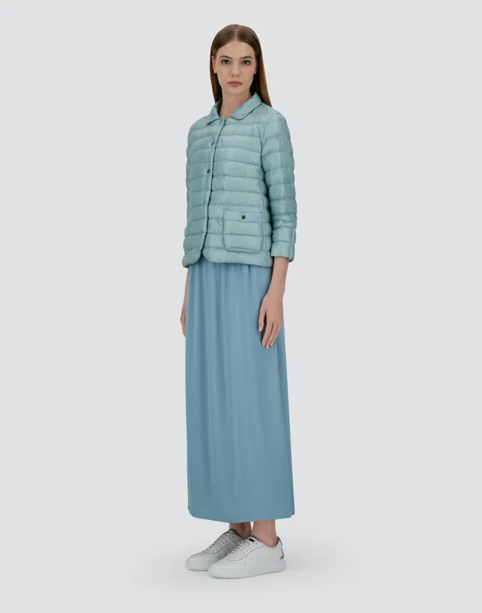 Herno NYLON ULTRALIGHT JACKET Light Blue Women Parka and Jackets