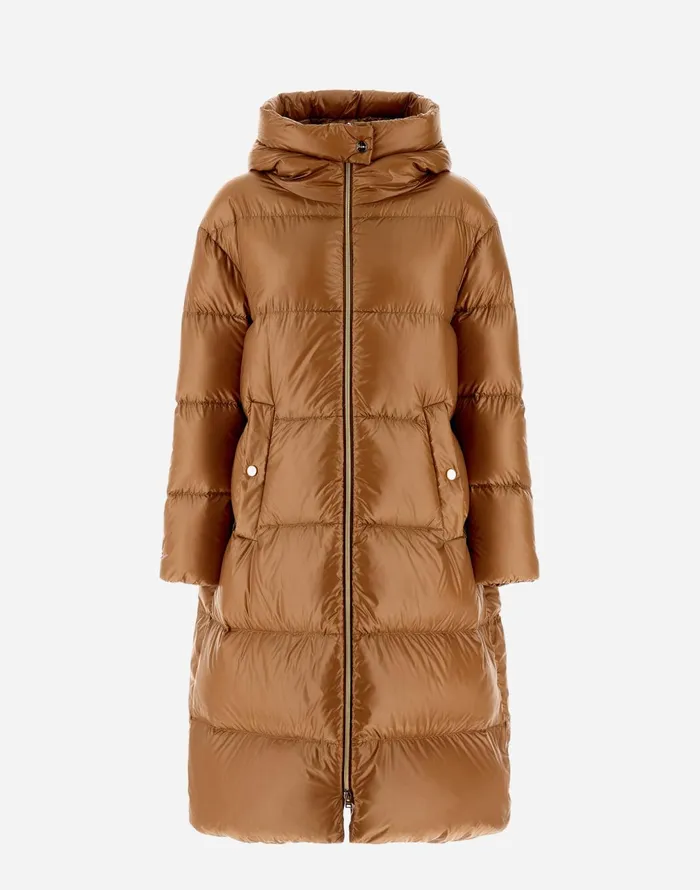 Herno PARKA IN NYLONULTRALIGHT Camel Women Parka and Jackets