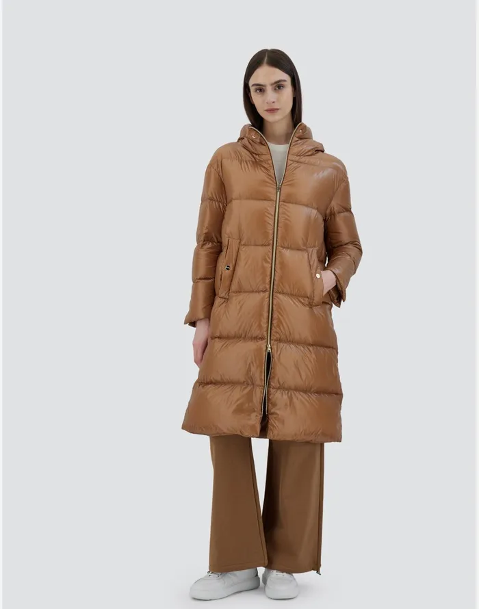Herno PARKA IN NYLONULTRALIGHT Camel Women Parka and Jackets
