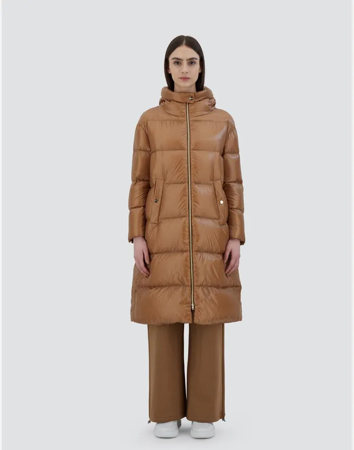 Herno PARKA IN NYLONULTRALIGHT Camel Women Parka and Jackets