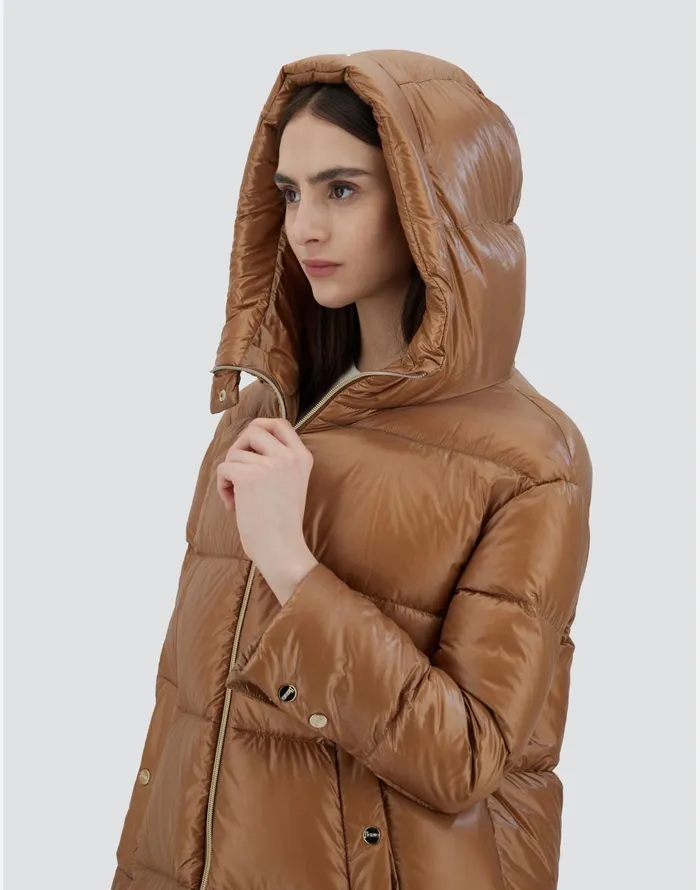 Herno PARKA IN NYLONULTRALIGHT Camel Women Parka and Jackets