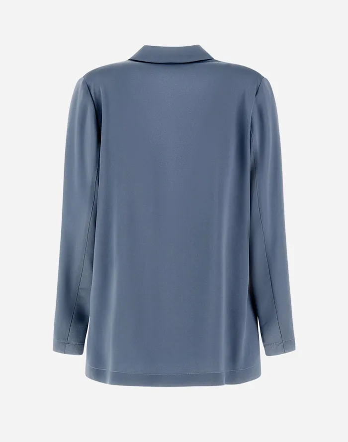 Herno RESORT BLAZER IN SATIN EFFECT Denim Women Blazers