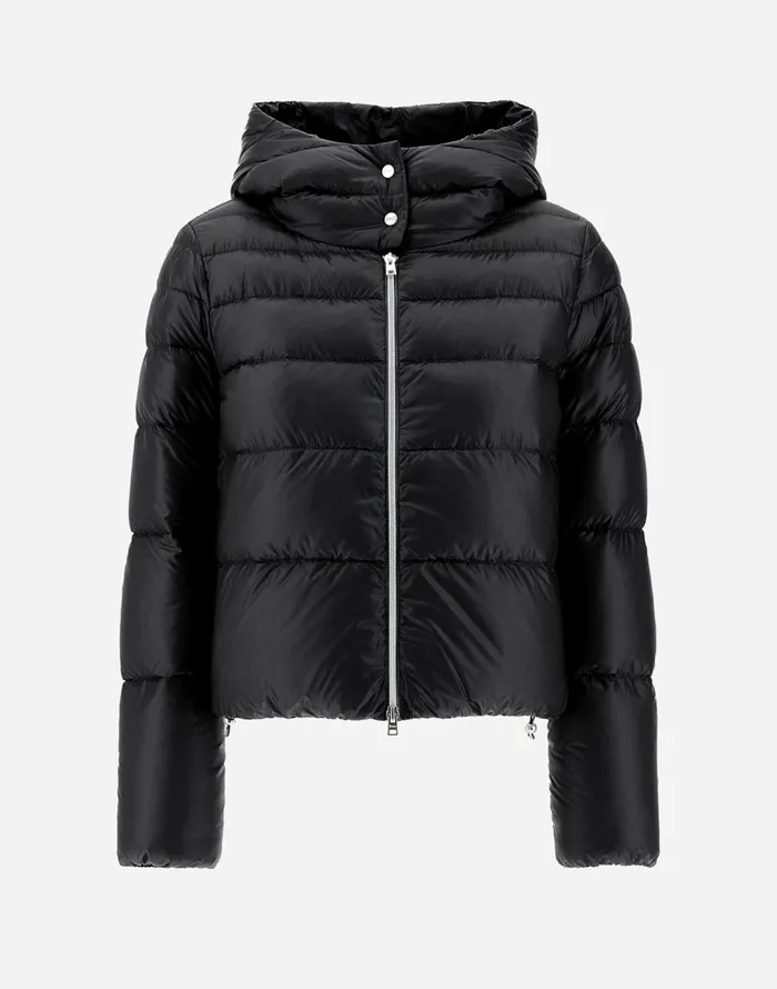 Herno RESORT BOMBER JACKET IN NYLON ULTRALIGHT Black Women Bomber