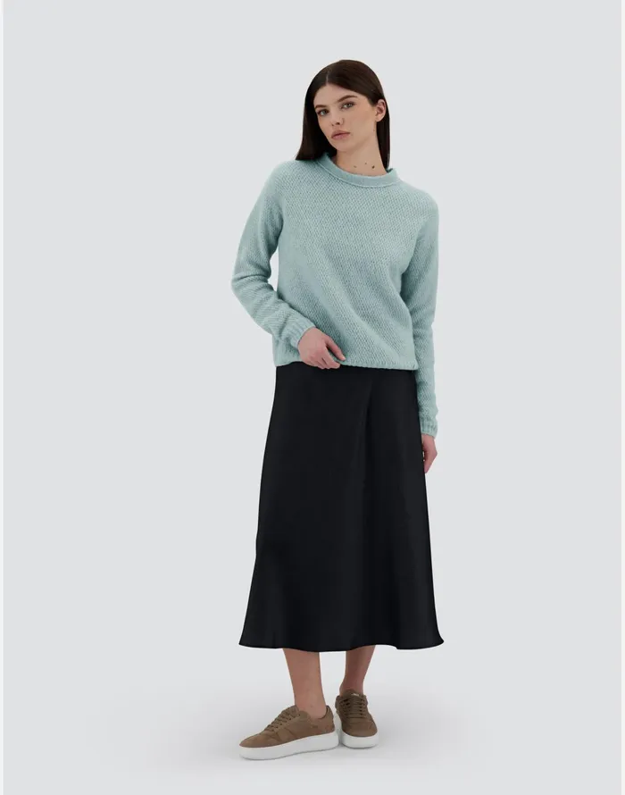 Herno RESORT SWEATER IN AZTECA Aquamarine Women Knitwear