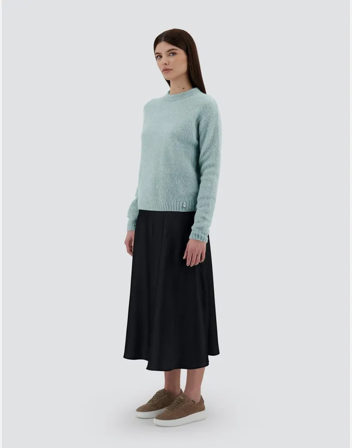 Herno RESORT SWEATER IN AZTECA Aquamarine Women Knitwear