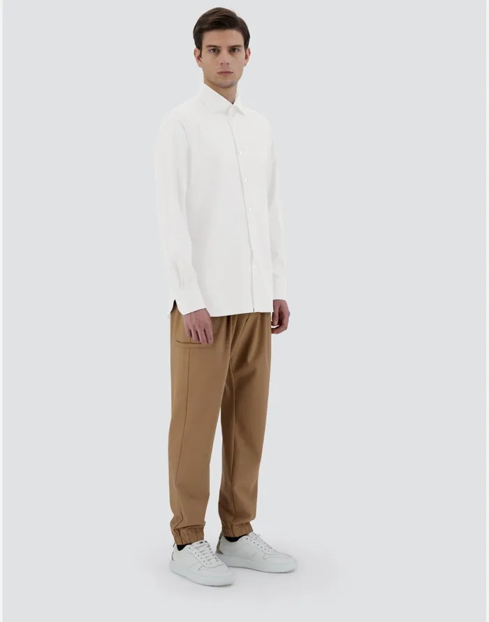 Herno SHIRT IN COTTON NONIRON White Men Shirts