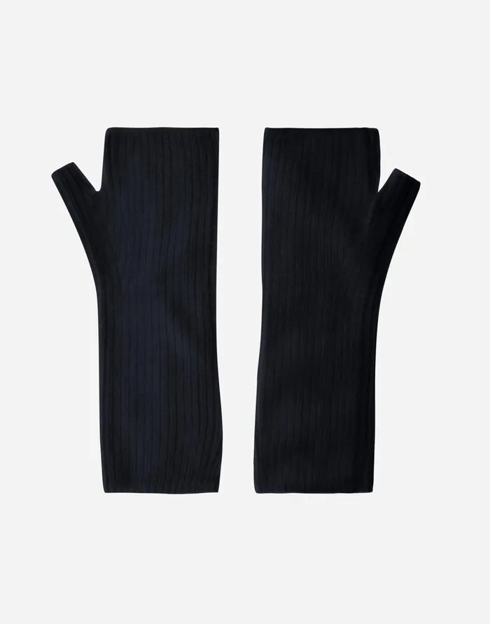 Herno SLEEVES IN COMFY INFINITY Navy Blue Women Sleeves and Gloves