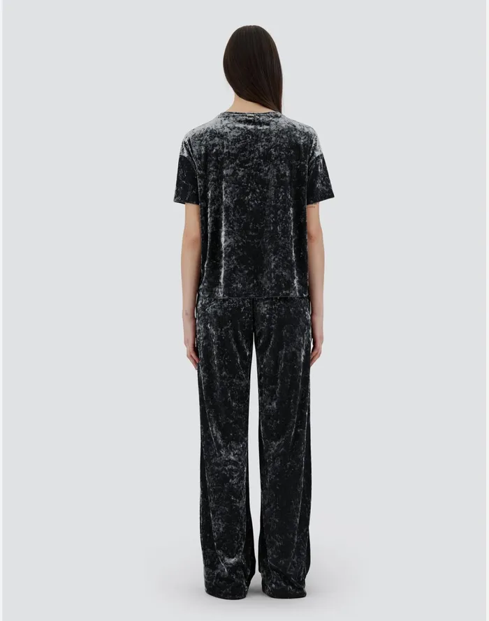 Herno TSHIRT IN MARBLEDVELVET Iron Women Tshirts and Tops