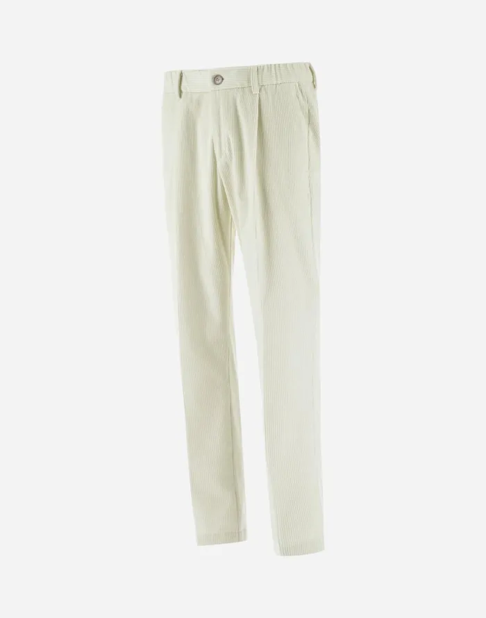 Herno TROUSERS IN LUXURY VELVET Natural Men Trousers