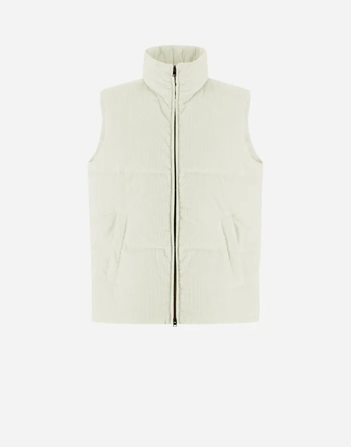 Herno VEST IN LUXURY VELVET Natural Men Vests