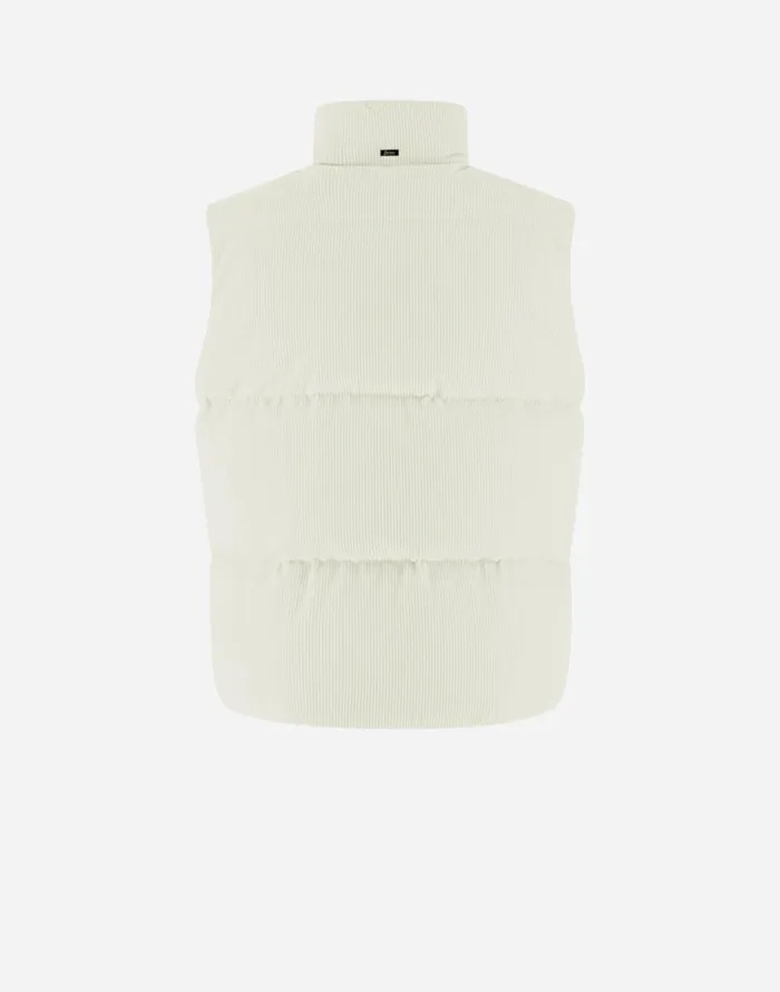 Herno VEST IN LUXURY VELVET Natural Men Vests