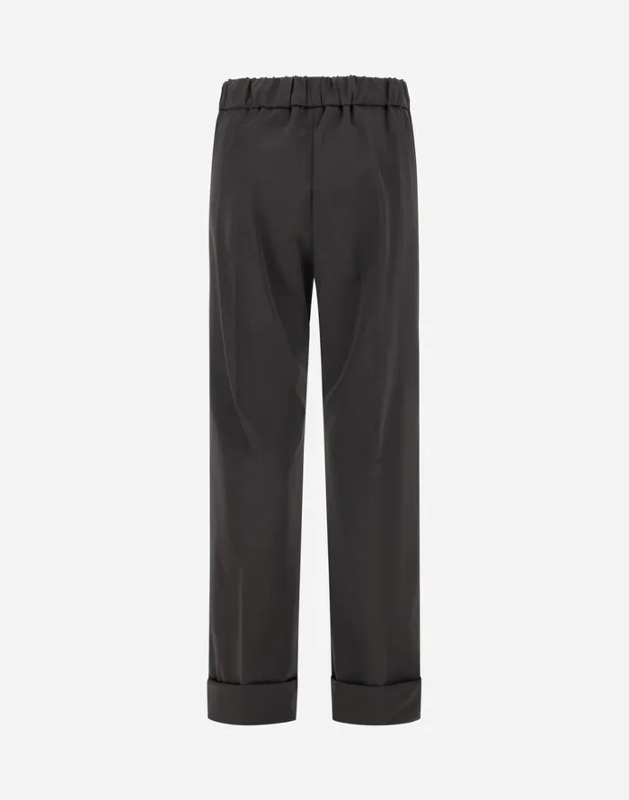 Herno WOMEN039S EASY SUIT STRETCH TROUSERS Iron Women Trousers