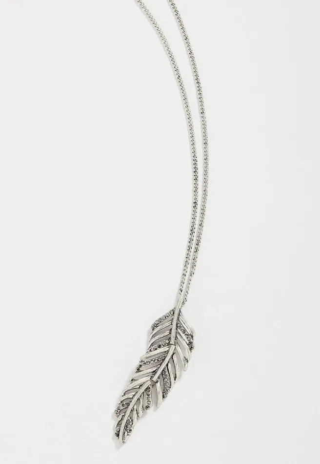 Hinged Feather Pendant Necklace Women Maurices Jewelry