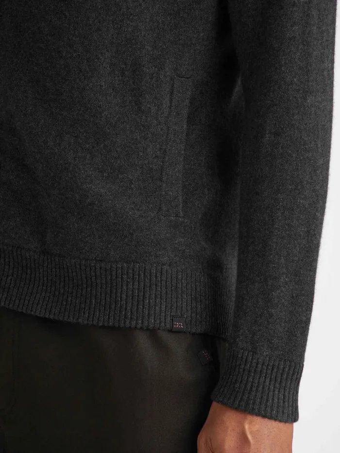 Hooded Tops Men Derek Rose Hoodie Finley Cashmere Charcoal