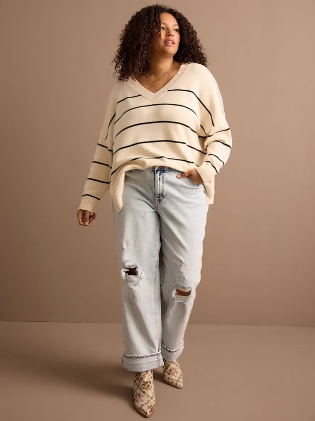 Hope Striped Sweater Ivoryblack Women Altar039d State Sweaters Cardigans Hope Striped Sweater Ivoryblack Women Altar039d State Sweaters Cardigans