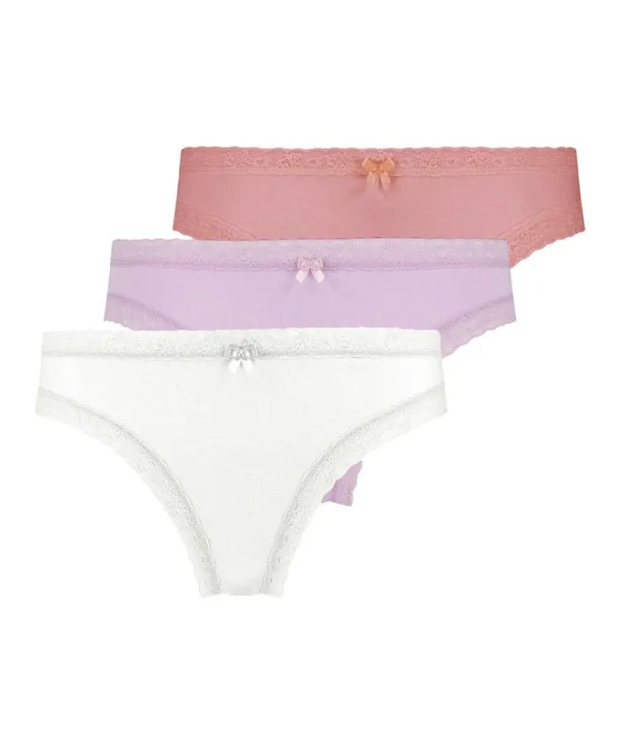 Hunkemller 3Pack Classics Slip 8211 White White 8211 Women Hunkemller 3Pack Classics Slip 8211 White White 8211 Women