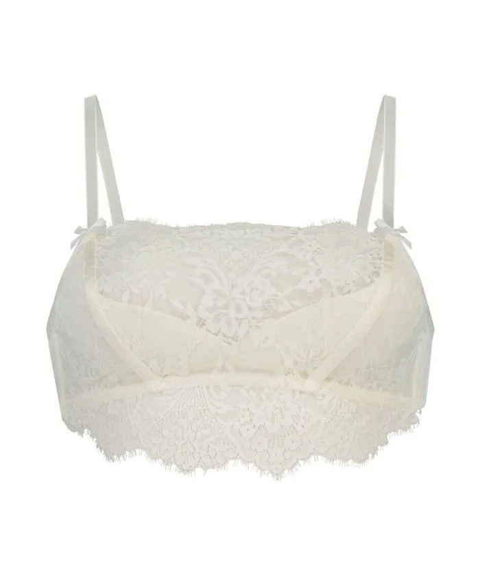 Hunkemller Chlo Bralette 8211 White White 8211 Women Hunkemller Chlo Bralette 8211 White White 8211 Women