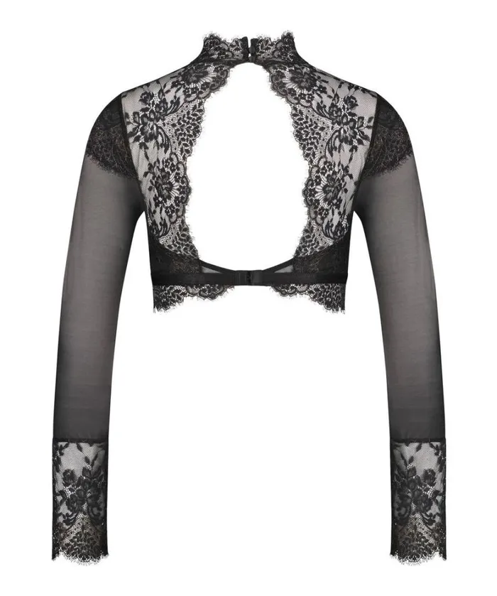 Hunkemller Cynthia Longsleeved Bralette 8211 Black 8211 Women Hunkemller Cynthia Longsleeved Bralette 8211 Black 8211 Women