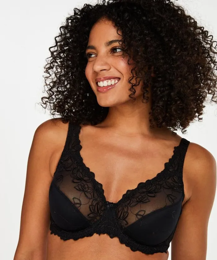 Hunkemller Diva NonPadded Underwired Bra 8211 Black Black 8211 Women