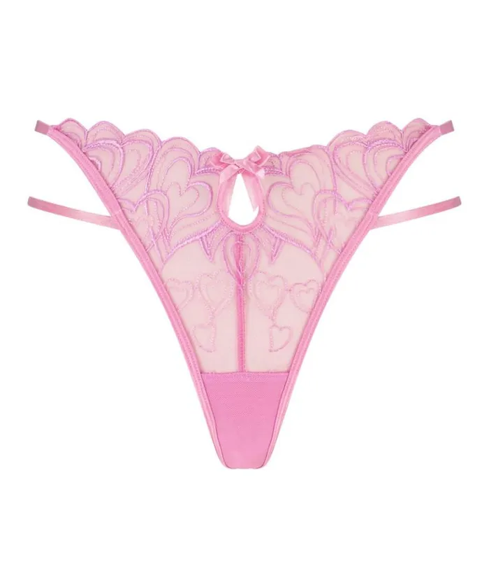 Hunkemller Esme High Leg Thong 8211 Pink 8211 Women Hunkemller Esme High Leg Thong 8211 Pink 8211 Women
