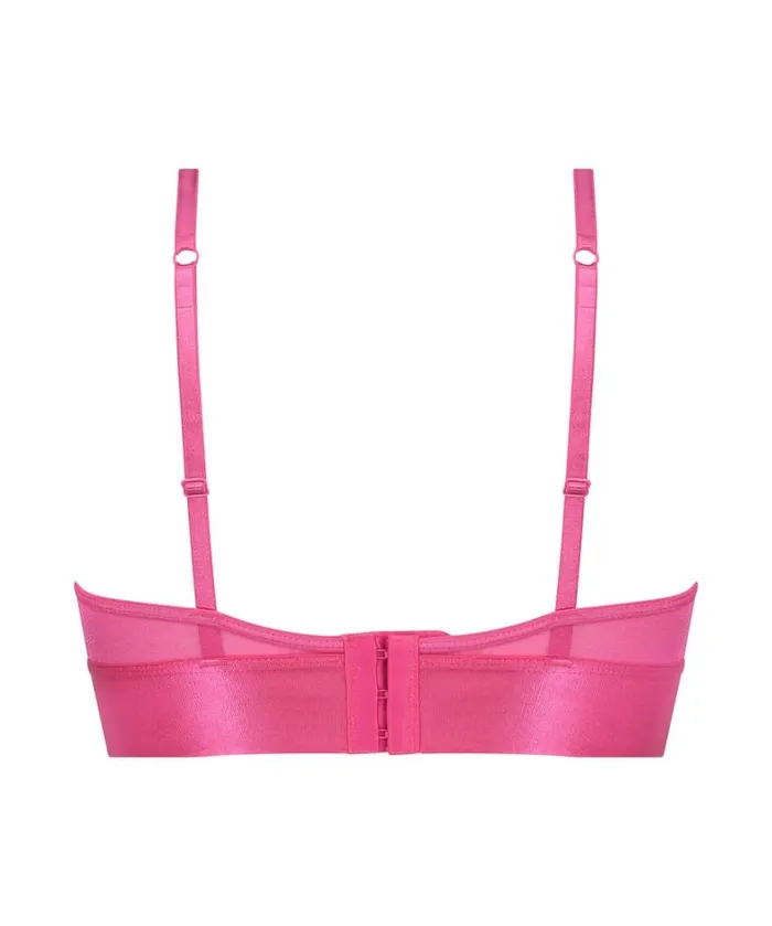 Hunkemller Glossy Mesh Bralette 8211 Pink Pink 8211 Women