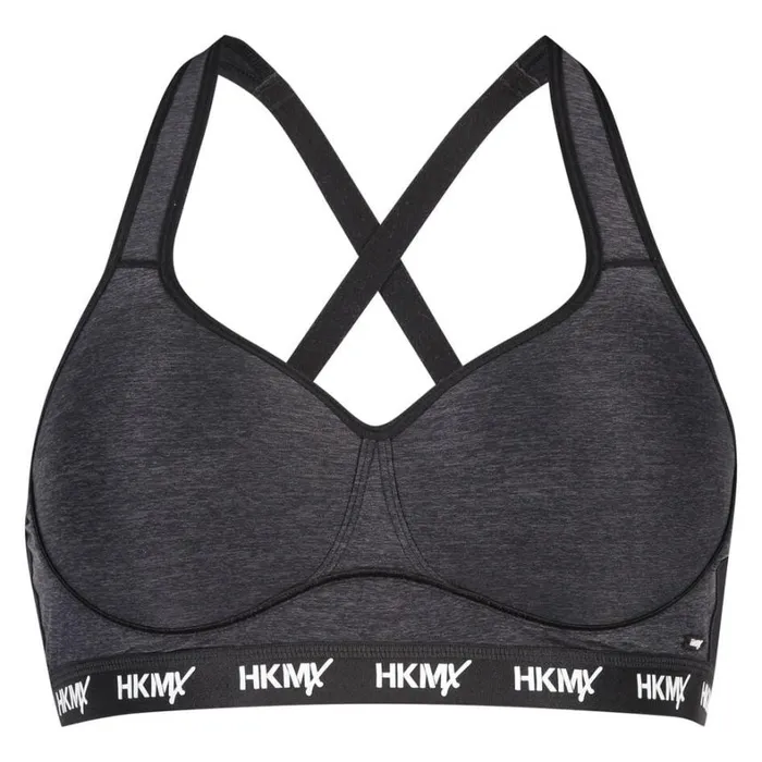Hunkemller HKMX Sports Bra The All Star Level 2 8211 Gray Gray 8211 Women