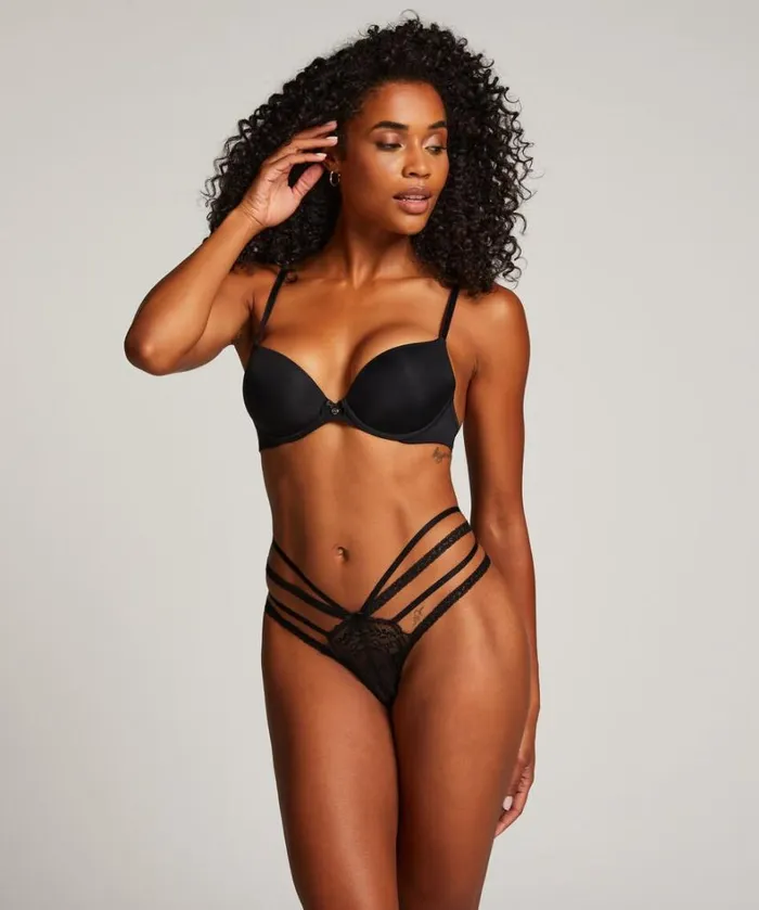 Hunkemller Lorraine Thong 8211 Black Black 8211 Women