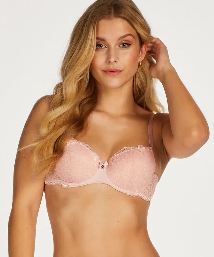 Hunkemller Marine Padded Underwired Bra 8211 Pink Pink 8211 Women