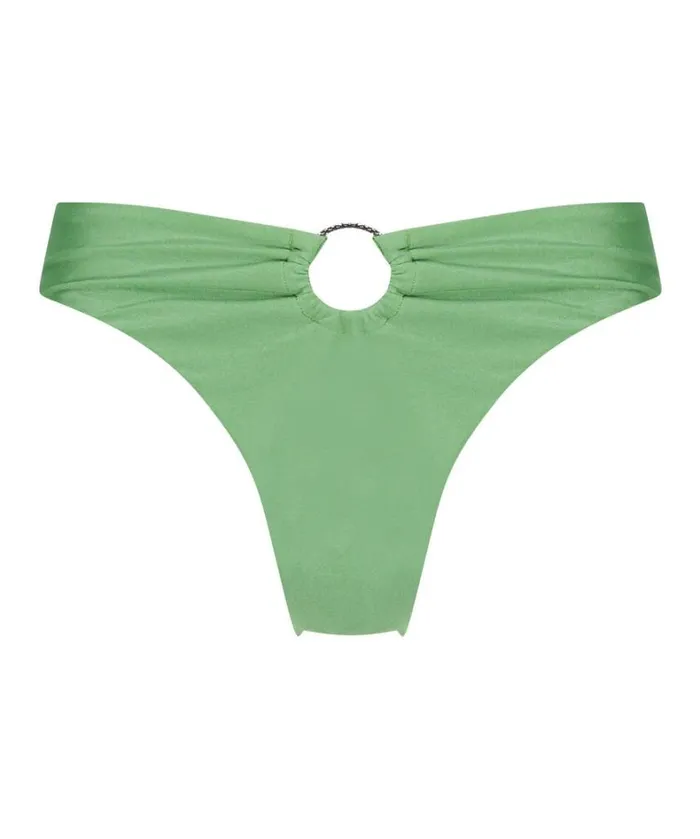 Hunkemller Mauritius Highcut Cheeky Bikini Bottoms 8211 Green Green 8211 Women